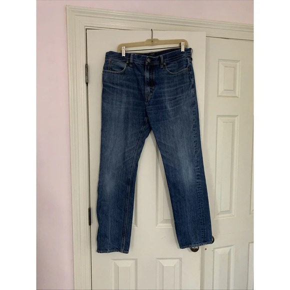 J. Crew The Sutton‎ Jeans Mens 35x32 Blue Denim 100% Cotton Straight Clas… - Picture 3 of 6